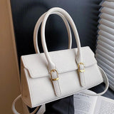 Soft Leather Shoulder Bag for Women Beige Crossbody Handbag