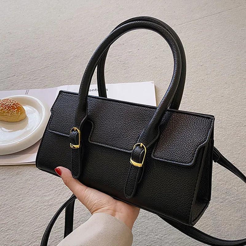 Soft Leather Shoulder Bag for Women Beige Crossbody Handbag