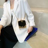 Women Party Evening Clutch Chain Shoulder Bags PVC Box Bags