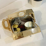 Women Party Evening Clutch Chain Shoulder Bags PVC Box Bags