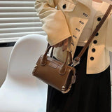 Women Beige Shoulder Bag Woven Handbag Clutch