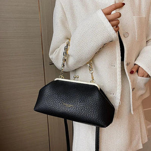 Women Chain Shoulder Bags Green Brown Clutch Handbags Clip Crossbody Bags Totes