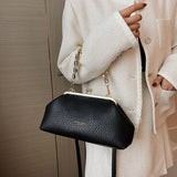 Women Chain Shoulder Bags Green Brown Clutch Handbags Clip Crossbody Bags Totes