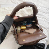 Quilted Crossbody Bag for Women, Down Padded Shoulder Tote Clutch