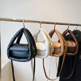 Quilted Crossbody Bag for Women, Down Padded Shoulder Tote Clutch