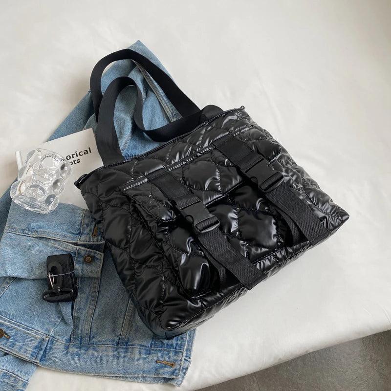 Winter Top Handle Tote Bags for Women, Soft Warm Shoulder Crossbody Bag