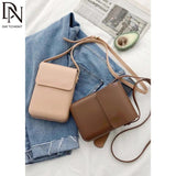 Women's Mini Shoulder Bag PU Leather Crossbody Handbag Phone Vintage Purse