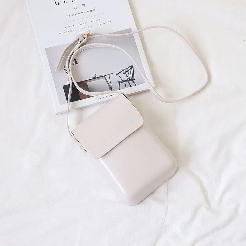 Women's Mini Shoulder Bag PU Leather Crossbody Handbag Phone Vintage Purse