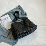 Winter Trends Warm Cotton Padded Crossbody Bag