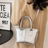 Green Patent Leather Small Shoulder Bag - Crossbody Messenger Handbag
