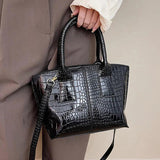 Green Patent Leather Small Shoulder Bag - Crossbody Messenger Handbag