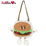 Creative Style 3D Hamburger Ice Cream Shoulder Bags