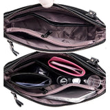 Leather Cross Body Shoulder Bag Clutch Purse