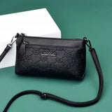 Leather Cross Body Shoulder Bag Clutch Purse