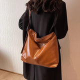 Casual Women Large Capacity Shoulder Bags Vintage Female Green Big Totes Crossbo