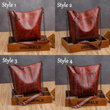 Rivet Chain Shoulder Bag Soft Leather Bucket Bag
