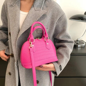 Women Shell Bag Print Leather Handbag And Purses Female Shoulder Bags Clutch