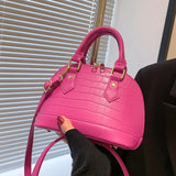 Women Shell Bag Print Leather Handbag And Purses Female Shoulder Bags Clutch
