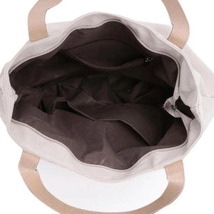 Canvas Tote Bag Women Casual Handbag Shopping Shoulder Bag Large Capacity