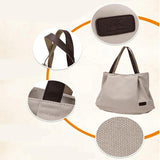 Canvas Tote Bag Women Casual Handbag Shopping Shoulder Bag Large Capacity