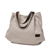 Canvas Tote Bag Women Casual Handbag Shopping Shoulder Bag Large Capacity