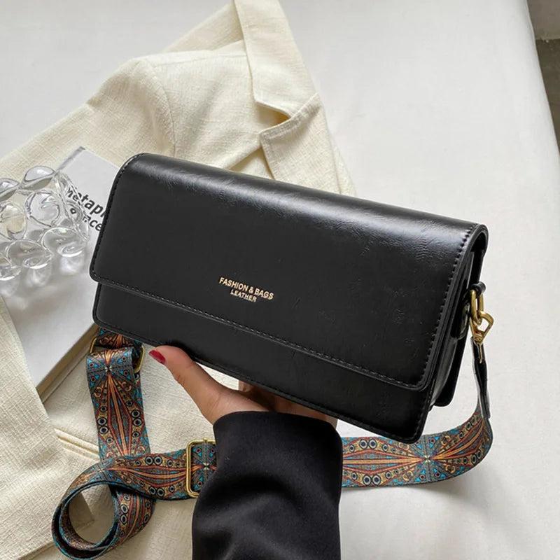 Retro Women Leather Shoulder Bags Underarm Bags Clutch Handbags