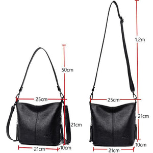 Casual Leather Crossbody Bag for Women Tote Shoulder Handbag