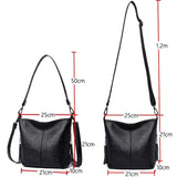 Casual Leather Crossbody Bag for Women Tote Shoulder Handbag