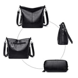 Casual Leather Crossbody Bag for Women Tote Shoulder Handbag