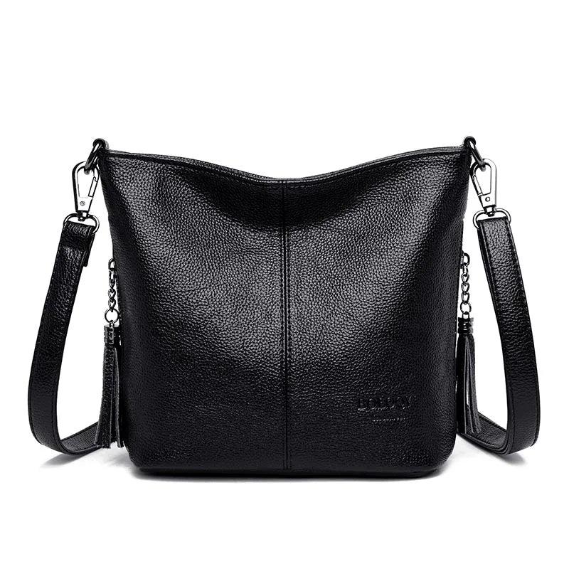 Casual Leather Crossbody Bag for Women Tote Shoulder Handbag