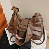 Women Silver Armpit Bags Handbags Style Fold Cloud Underarm Bag