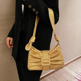 Women Silver Armpit Bags Handbags Style Fold Cloud Underarm Bag