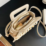 Green Chain Crossbody Bags Short Handle Handbag