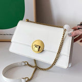 Vintage Green Shoulder Bag Chain Crossbody Flap Bag Party Handbag