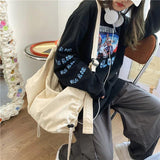 Casual Canvas Women Shoulder Bags Large Capacity Handbags