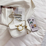 Deer Lock Chain Messenger Bag Ladies Handbags Crossbody Bags