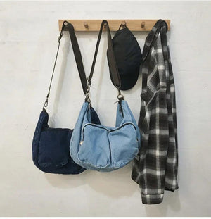Travel Denim Shoulder Bag Women Handbags Large Capacity Shopping Bag