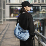 Travel Denim Shoulder Bag Women Handbags Large Capacity Shopping Bag