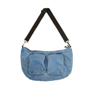 Travel Denim Shoulder Bag Women Handbags Large Capacity Shopping Bag
