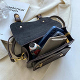 Retro Lady Green Crossbody Bag Top Handle Satchel