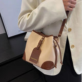 Women Brown Bucket Bags Shoulder Bags Ladies Crossbody Bags
