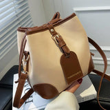 Women Brown Bucket Bags Shoulder Bags Ladies Crossbody Bags