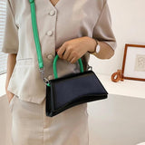 Panelled PU Leather Crossbody Bags for Women Female Side Shoulder Bag Totes