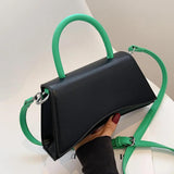 Panelled PU Leather Crossbody Bags for Women Female Side Shoulder Bag Totes