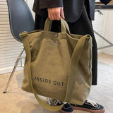 Women Canvas Big Shopping Bag Solid Print Female Cotton Cloth Shoulder Bag