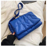 Large Capacity Women's Shoulder Bag Down Texture Messenger Bag