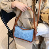 Women Soft PU Leather Hobos Shoulder Bag Brown