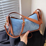 Women Soft PU Leather Hobos Shoulder Bag Brown