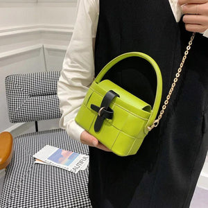 Women Plaid Crossbody Bag Flap Chain Shoulder Bags Lady Messenger Bag