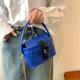 Women Plaid Crossbody Bag Flap Chain Shoulder Bags Lady Messenger Bag